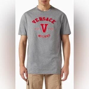 Versace Embroidered Varsity T-shirt
